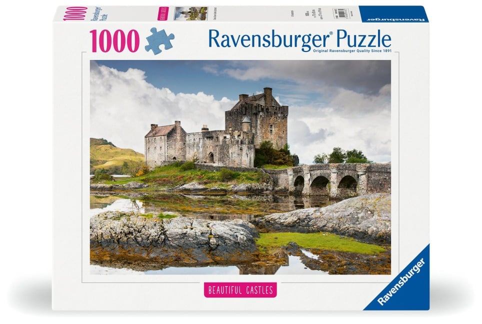 Erwachsenenpuzzle 1000 Teile - Schloss Eilean Donan, Schottland - 