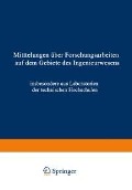 Cover-Bild zum Titel 'Mittteilungen über Forschungsarbeiten auf dem Gebiete des Ingenieurwesens' von 'Otto Kammerer'