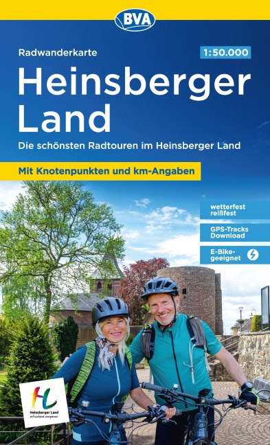 BVA Radwanderkarte Heinsberger Land mit Knotenpunkten 1:50.000 - 