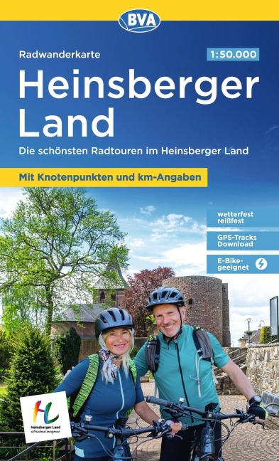 BVA Radwanderkarte Heinsberger Land mit Knotenpunkten 1:50.000 - 