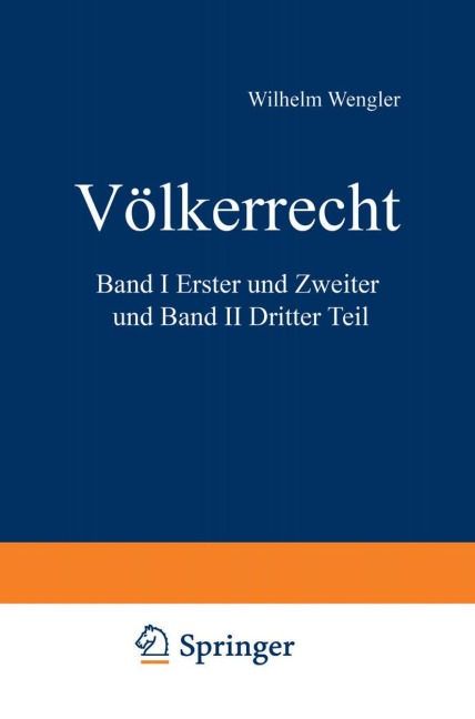 Völkerrecht - Wilhelm Wengler