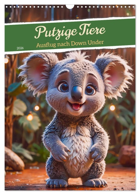 Putzige Tiere - Ausflug nach Down Under (Wandkalender 2026 DIN A3 hoch), CALVENDO Monatskalender - Sell Pixs:Sell