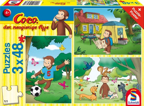Coco, der neugierige Affe, Mein Freund Coco, 3x48 Teile - 