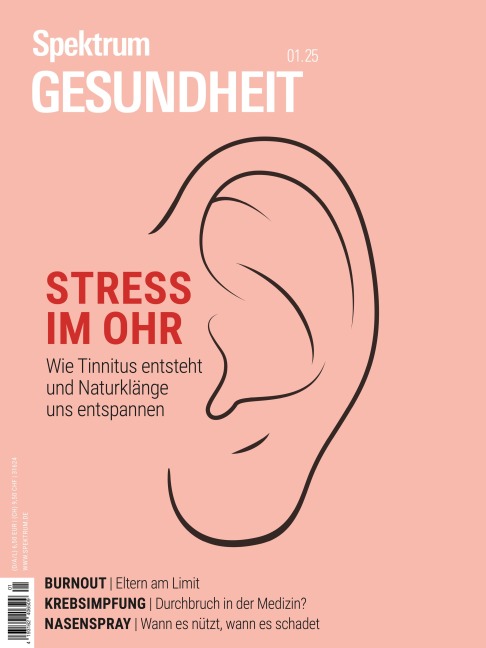 Spektrum Gesundheit 1/2025- Stress im Ohr - Spektrum der Wissenschaft