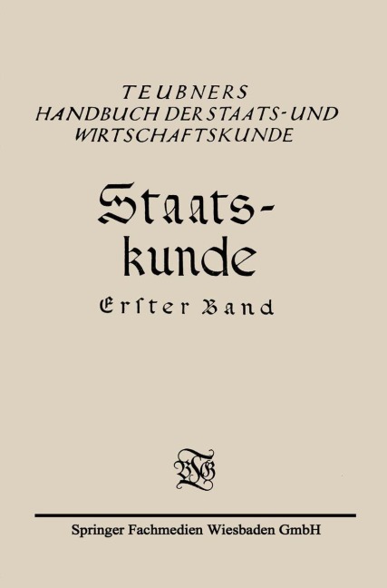 Staats-Kunde - Richard Schmidt, Eduard Rosenbaum, Christian Meurer