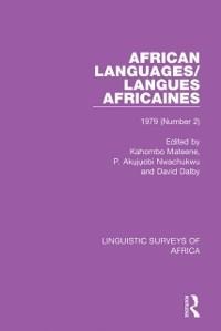 African Languages/Langues Africaines - 