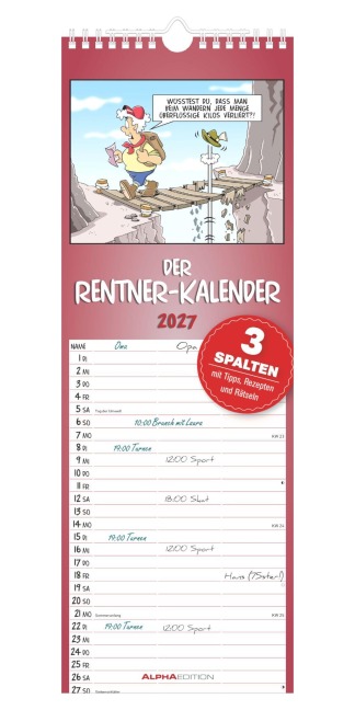 Rentner-Kalender 2027 - 