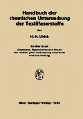 Cover-Bild zum Titel 'Handbuch der chemischen Untersuchung der Textilfaserstoffe' von 'Herbert M. Ulrich'