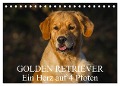 Golden Retriever - Ein Herz auf 4 Pfoten (Tischkalender 2025 DIN A5 quer), CALVENDO Monatskalender - Sigrid Starick