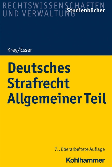 Deutsches Strafrecht Allgemeiner Teil - Robert Esser