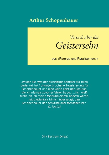 Über das Geistersehen - Arthur Schopenhauer