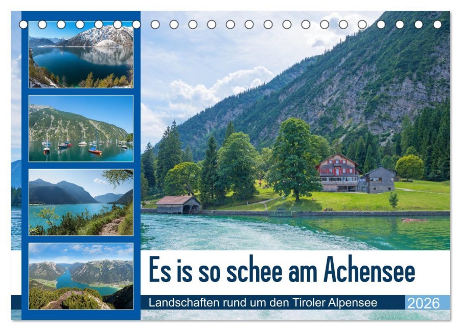 Es is so schee am Achensee 2026 (Tischkalender 2026 DIN A5 quer), CALVENDO Monatskalender - SusaZoom SusaZoom