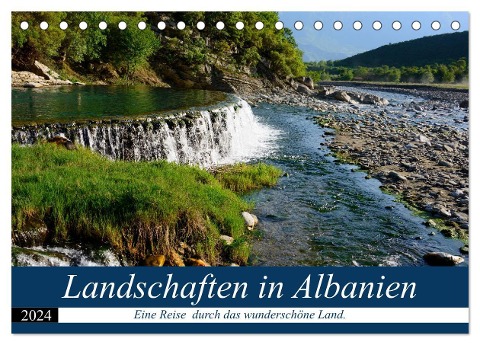 Landschaften in Albanien (Tischkalender 2024 DIN A5 quer), CALVENDO Monatskalender - Frauke Scholz