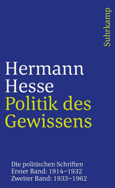 Politik des Gewissens - Hermann Hesse