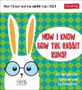 Now I know how the rabbit runs Postkartenkalender 2025 - 53 denglische Sprüche und Sprichwörter - 
