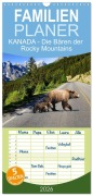 Cover-Bild zum Titel 'Familienplaner 2026 - KANADA - Die Bären der Rocky Mountains mit 5 Spalten (Wandkalender, 21 x 45 cm) CALVENDO' von 'Hans-Gerhard Pfaff'