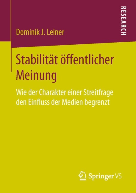 Stabilität öffentlicher Meinung - Dominik J. Leiner