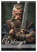 Cover-Bild zum Titel 'Wikinger - Fantasie Nordmänner mit Tattoo, Axt und Schwert (Wandkalender 2026 DIN A4 hoch), CALVENDO Monatskalender' von 'Anja Frost'