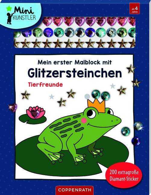 Mein erster Malblock mit Glitzersteinchen - Tierfreunde - 