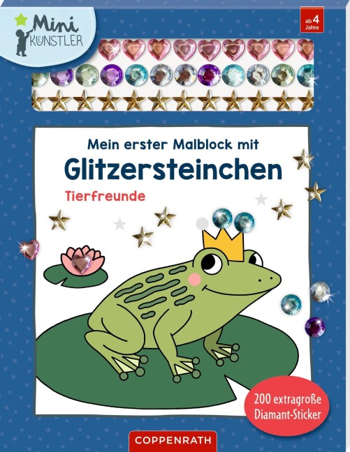 Mein erster Malblock mit Glitzersteinchen - Tierfreunde - 