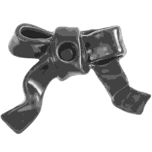 Keramik Kerzenhalter Schleife, Grün - 