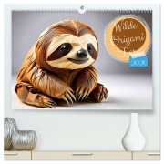 Cover-Bild zum Titel 'Wilde Origami Tiere (hochwertiger Premium Wandkalender 2026 DIN A2 quer), Kunstdruck in Hochglanz' von 'Sell Pixs:Sell'