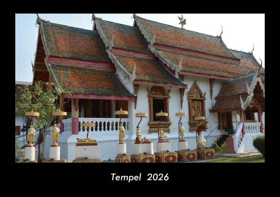 Tempel  2026 Fotokalender DIN A3 - Tobias Becker