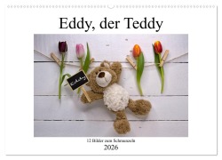 Cover-Bild zum Titel 'Eddy, der Teddy - 12 Bilder zum Schmunzeln (Wandkalender 2026 DIN A2 quer), CALVENDO Monatskalender' von 'Immephotography Immephotography'