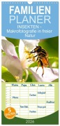 Cover-Bild zum Titel 'Familienplaner 2026 - INSEKTEN - Makrofotografie in freier Natur mit 5 Spalten (Wandkalender, 21 x 45 cm) CALVENDO' von 'Andrea Dreegmeyer'