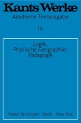 Cover-Bild zum Titel 'Logik. Physische Geographie. Pädagogik' von 'Immanuel Kant'