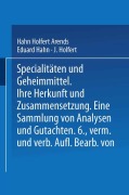 Cover-Bild zum Titel 'Spezialitäten und Geheimmittel' von 'Hahn Holfert Arends'