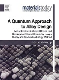 Cover-Bild zum Titel 'A Quantum Approach to Alloy Design' von 'Masahiko Morinaga'