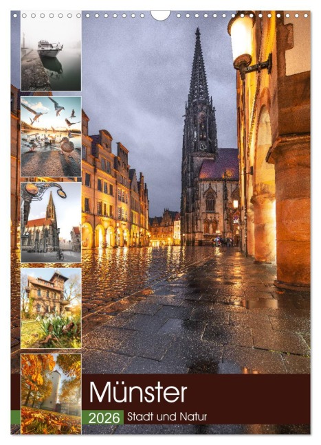 Münster - Stadt und Natur (Wandkalender 2026 DIN A3 hoch), CALVENDO Monatskalender - Gregor Herzog
