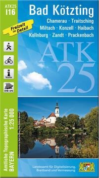 ATK25-I16 Bad Kötzting (Amtliche Topographische Karte 1:25000) - 