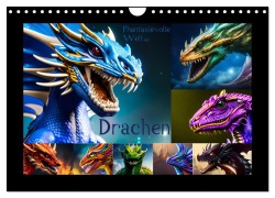 Cover-Bild zum Titel 'Phantasievolle Welt der Drachen (Wandkalender 2026 DIN A4 quer), CALVENDO Monatskalender' von 'Doris Krüger'