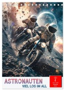 Astronauten - viel los im All (Tischkalender 2026 DIN A5 hoch), CALVENDO Monatskalender - Peter Roder