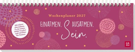 Cover-Bild zum Titel 'Tischkalender 2027 quer: Einatmen. Ausatmen. Sein.' von ''