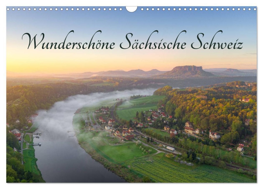 Wunderschöne Sächsische Schweiz (Wandkalender 2025 DIN A3 quer), CALVENDO Monatskalender - Michael Valjak