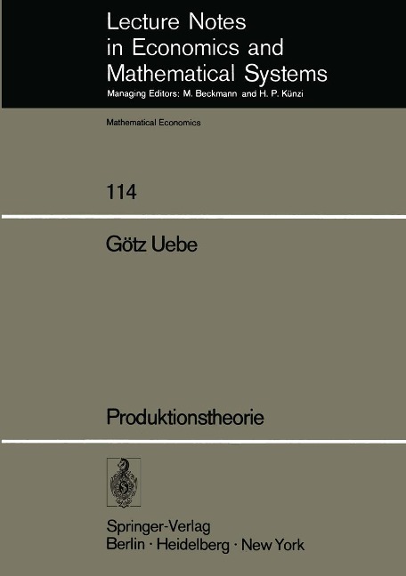 Produktionstheorie - G. Uebe