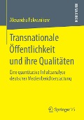 Transnationale Öffentlichkeit und ihre Qualitäten - Alexandra Polownikow