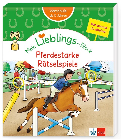 Klett Mein Lieblings-Block Pferdestarke Rätselspiele - 