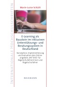 Cover-Bild zum Titel 'E-Learning als Baustein im inklusiven Unterstützungs- und Beratungssystem in Deutschland' von 'Marie-Luise Schütt'