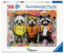 Cover-Bild zum Titel 'Erwachsenenpuzzle 500 Teile - Flauschige Freunde' von ''