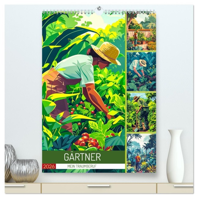 Gärtner - Mein Traumberuf (hochwertiger Premium Wandkalender 2026 DIN A2 hoch), Kunstdruck in Hochglanz - Dirk Meutzner