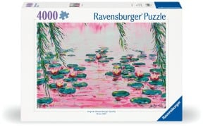 Cover-Bild zum Titel 'Erwachsenenpuzzle 4000 Teile - Rosafarbene Seerosen von Mauro Bergonzoli' von ''