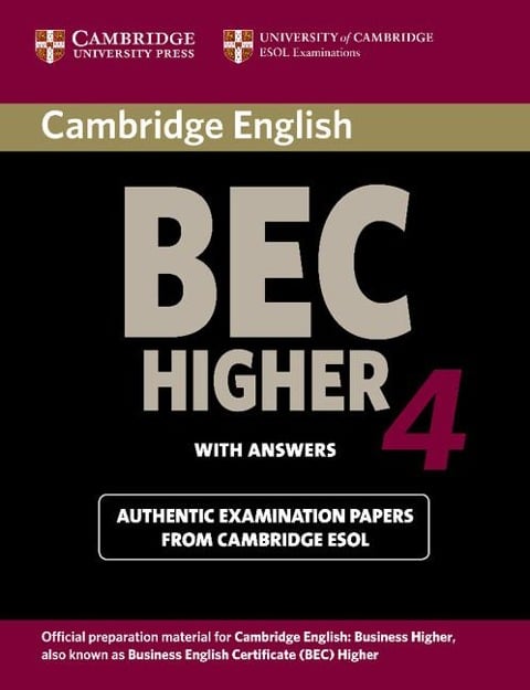 Cambridge BEC 4 Higher with Answers - 