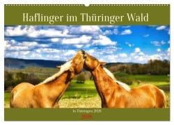 Cover-Bild zum Titel 'Haflinger im Thüringer Wald (Wandkalender 2026 DIN A2 quer), CALVENDO Monatskalender' von 'Torsten Irmer'
