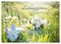 Cover-Bild zum Titel 'Lieblingsgärten mit poetischen Sinnsprüchen (Tischkalender 2026 DIN A5 quer), CALVENDO Monatskalender' von 'Konstanze Junghanns'
