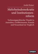 Cover-Bild zum Titel 'Mehrheitsdemokratie und Institutionenreform' von 'André Kaiser'