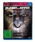 Cover-Bild zum Titel 'Planet der Affen Trilogie' von 'Rick Jaffa, Jamie Moss, Amanda Silver, Mark Bomback, Matt Reeves'